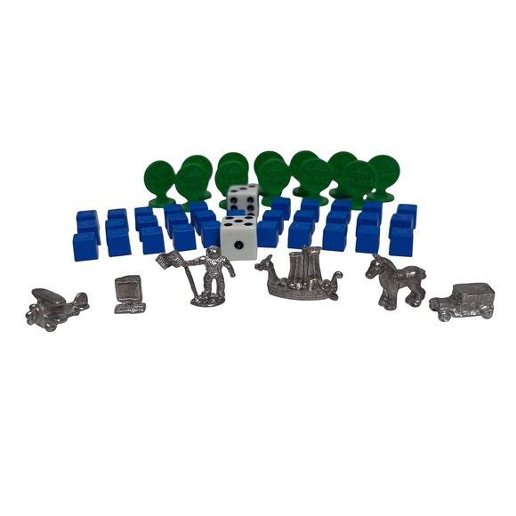 Other - Millenniumopoly Original Replacement Pieces Tokens Houses Trees Monopoly-Style